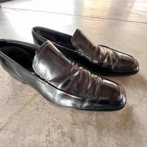 Prada | Shoes | Prada Mens Black Dress Shoes | Poshmark